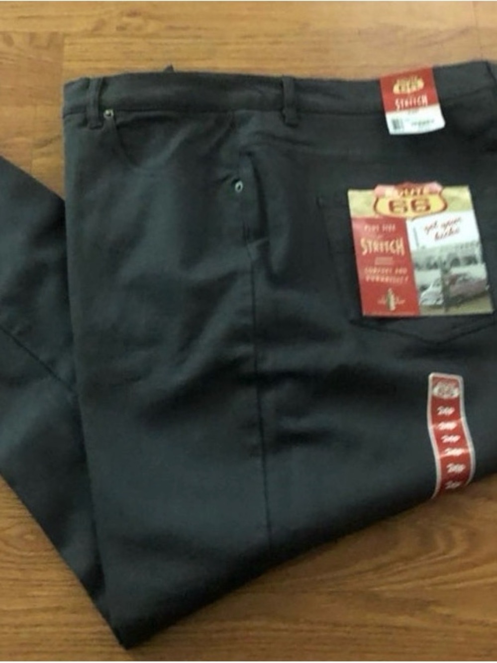 Route 66 grey front/back pockets slim je